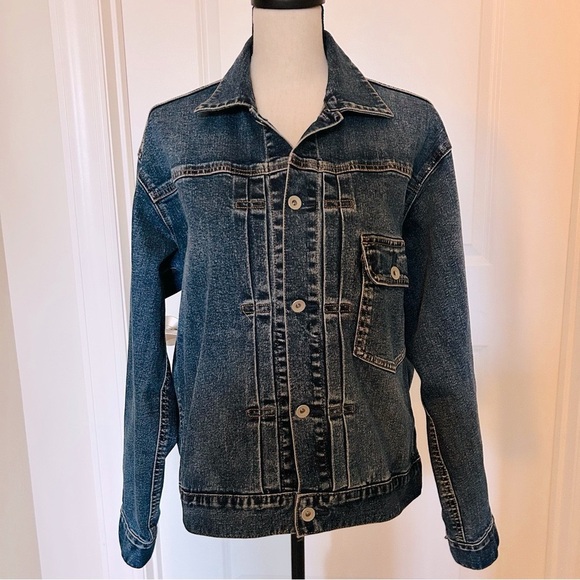 Uniqlo Denim Utility Jacket SZ S - Picture 1 of 6